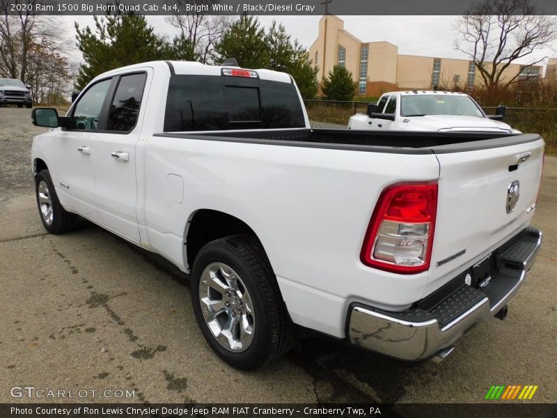 Bright White / Black/Diesel Gray 2020 Ram 1500 Big Horn Quad Cab 4x4