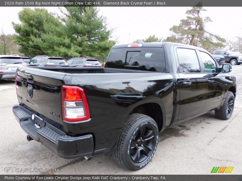Diamond Black Crystal Pearl / Black 2020 Ram 1500 Big Horn Night Edition Crew Cab 4x4