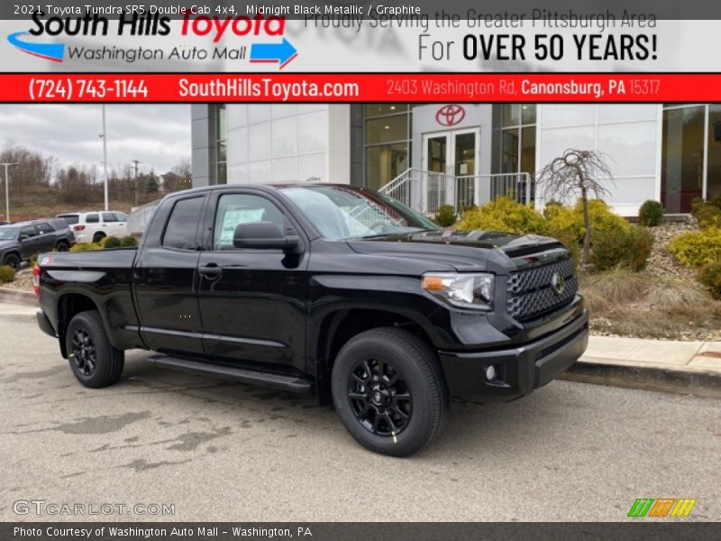 Midnight Black Metallic / Graphite 2021 Toyota Tundra SR5 Double Cab 4x4