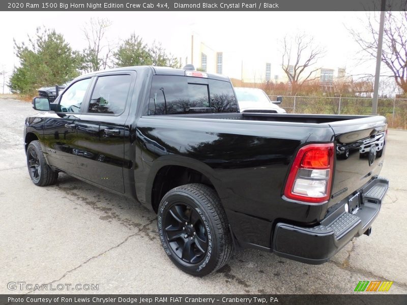Diamond Black Crystal Pearl / Black 2020 Ram 1500 Big Horn Night Edition Crew Cab 4x4