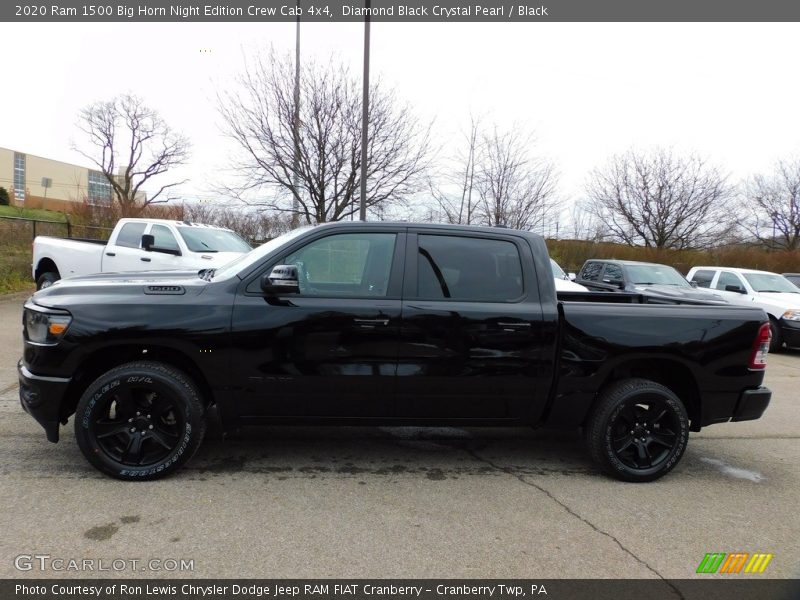 Diamond Black Crystal Pearl / Black 2020 Ram 1500 Big Horn Night Edition Crew Cab 4x4