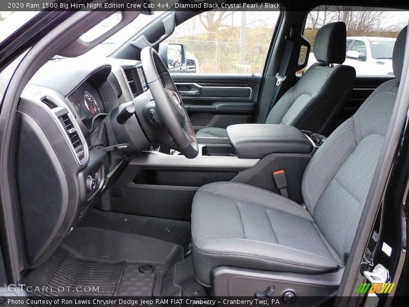Front Seat of 2020 1500 Big Horn Night Edition Crew Cab 4x4