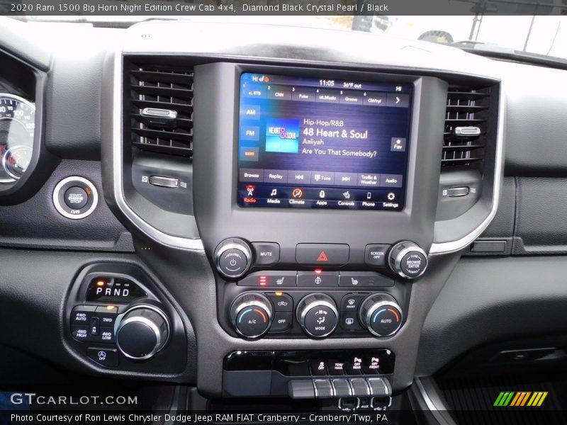 Controls of 2020 1500 Big Horn Night Edition Crew Cab 4x4