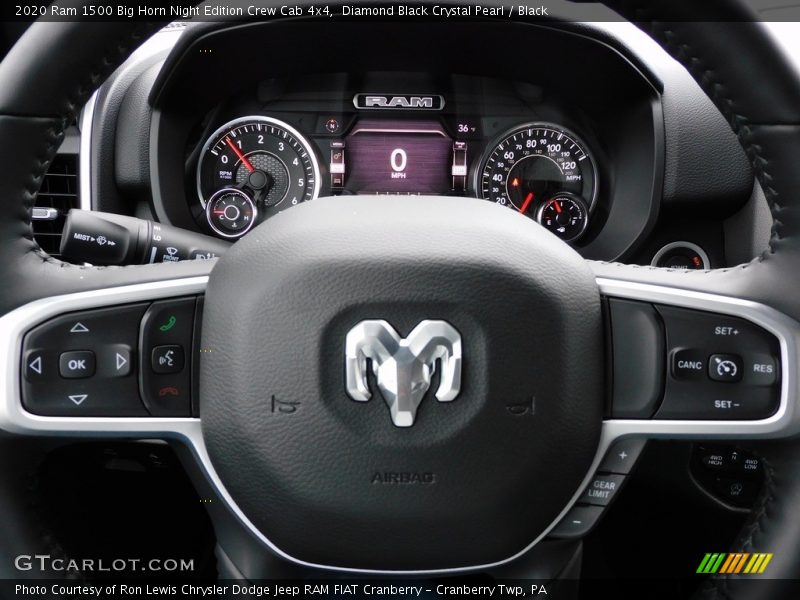  2020 1500 Big Horn Night Edition Crew Cab 4x4 Steering Wheel