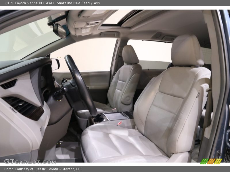 Shoreline Blue Pearl / Ash 2015 Toyota Sienna XLE AWD