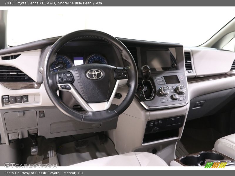 Shoreline Blue Pearl / Ash 2015 Toyota Sienna XLE AWD