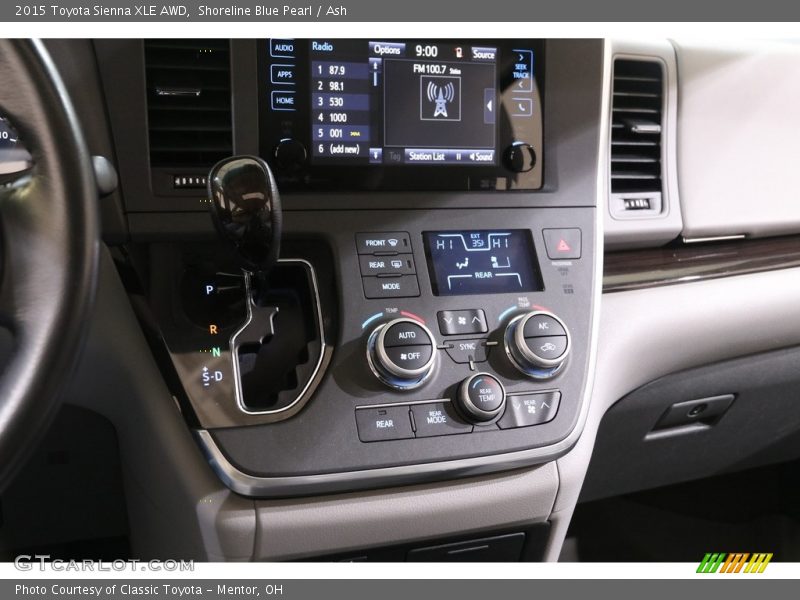 Shoreline Blue Pearl / Ash 2015 Toyota Sienna XLE AWD