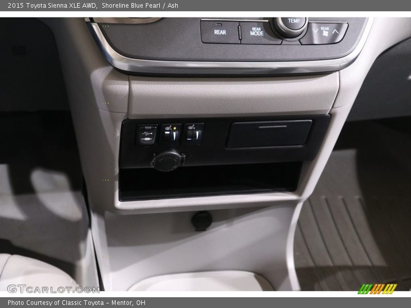 Shoreline Blue Pearl / Ash 2015 Toyota Sienna XLE AWD