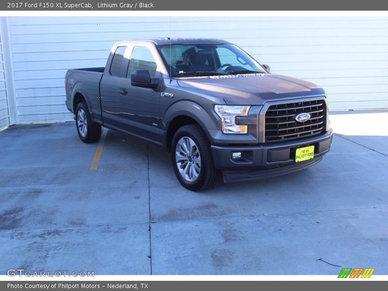 Lithium Gray / Black 2017 Ford F150 XL SuperCab