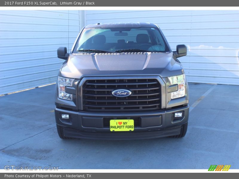 Lithium Gray / Black 2017 Ford F150 XL SuperCab