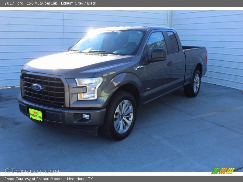 Lithium Gray / Black 2017 Ford F150 XL SuperCab