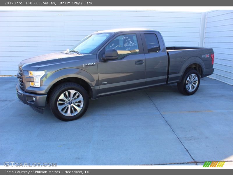 Lithium Gray / Black 2017 Ford F150 XL SuperCab
