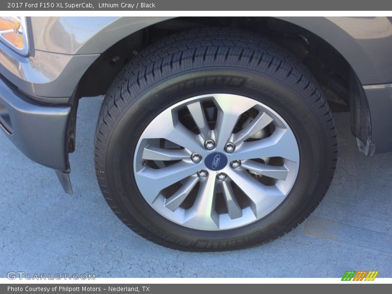 Lithium Gray / Black 2017 Ford F150 XL SuperCab