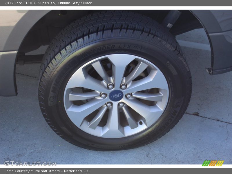 Lithium Gray / Black 2017 Ford F150 XL SuperCab