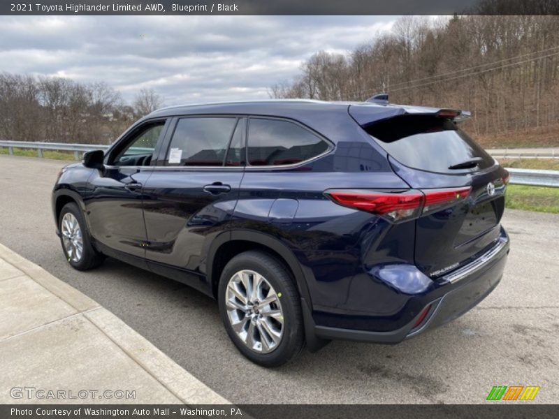 Blueprint / Black 2021 Toyota Highlander Limited AWD