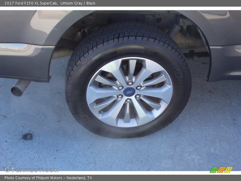 Lithium Gray / Black 2017 Ford F150 XL SuperCab