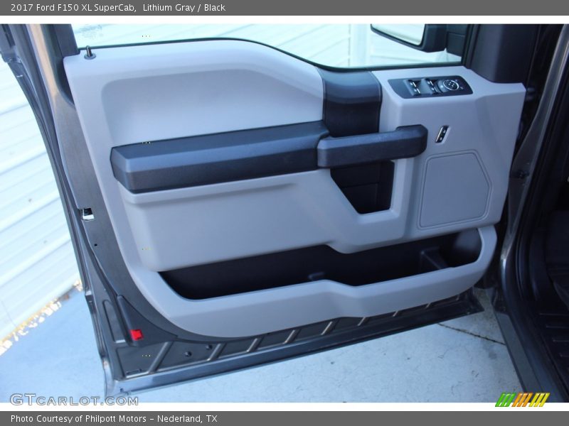 Lithium Gray / Black 2017 Ford F150 XL SuperCab