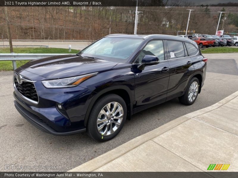 Blueprint / Black 2021 Toyota Highlander Limited AWD