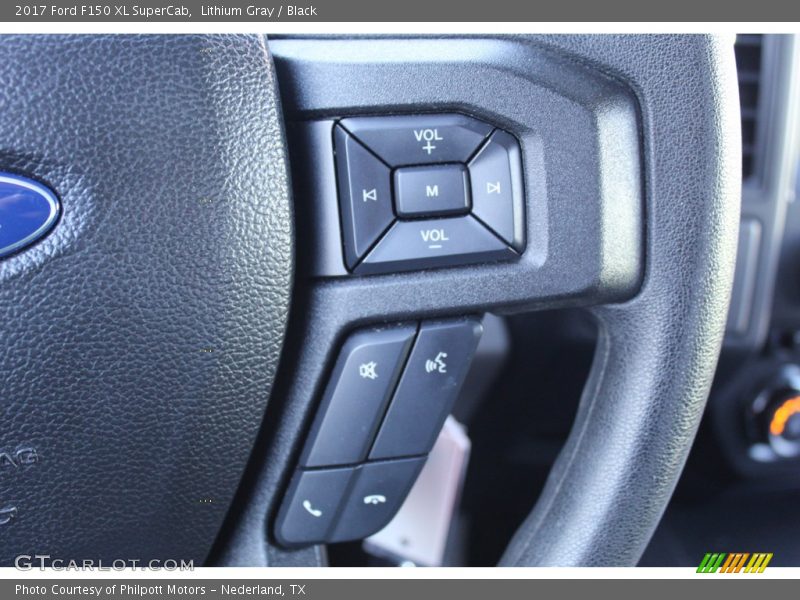 Lithium Gray / Black 2017 Ford F150 XL SuperCab