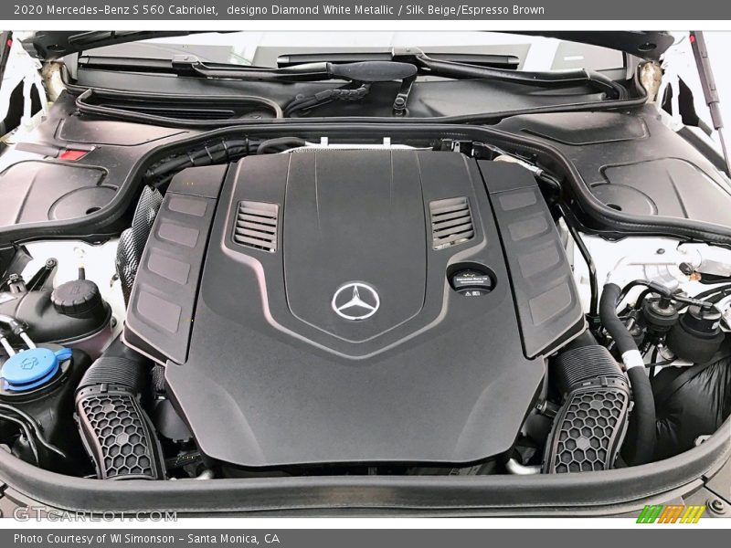 designo Diamond White Metallic / Silk Beige/Espresso Brown 2020 Mercedes-Benz S 560 Cabriolet