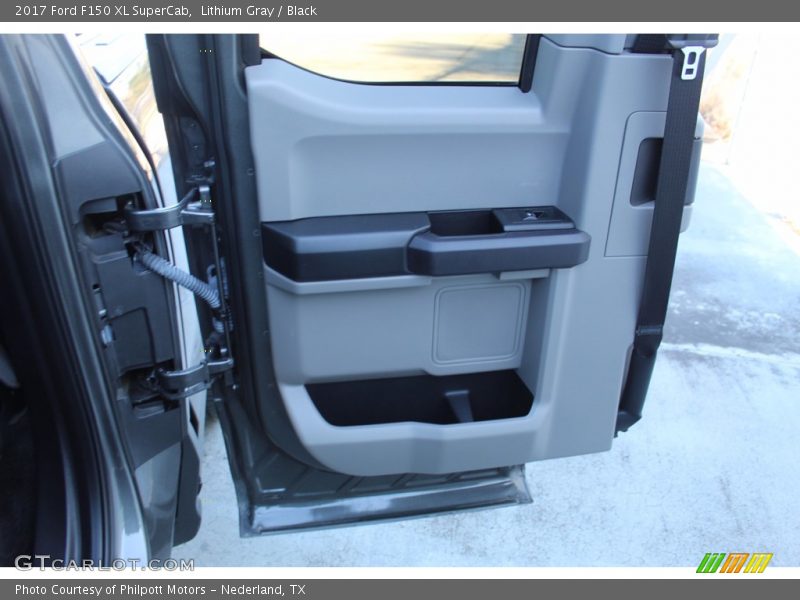 Lithium Gray / Black 2017 Ford F150 XL SuperCab
