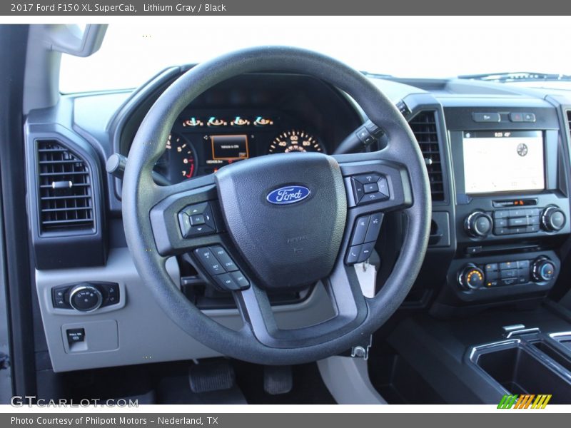 Lithium Gray / Black 2017 Ford F150 XL SuperCab