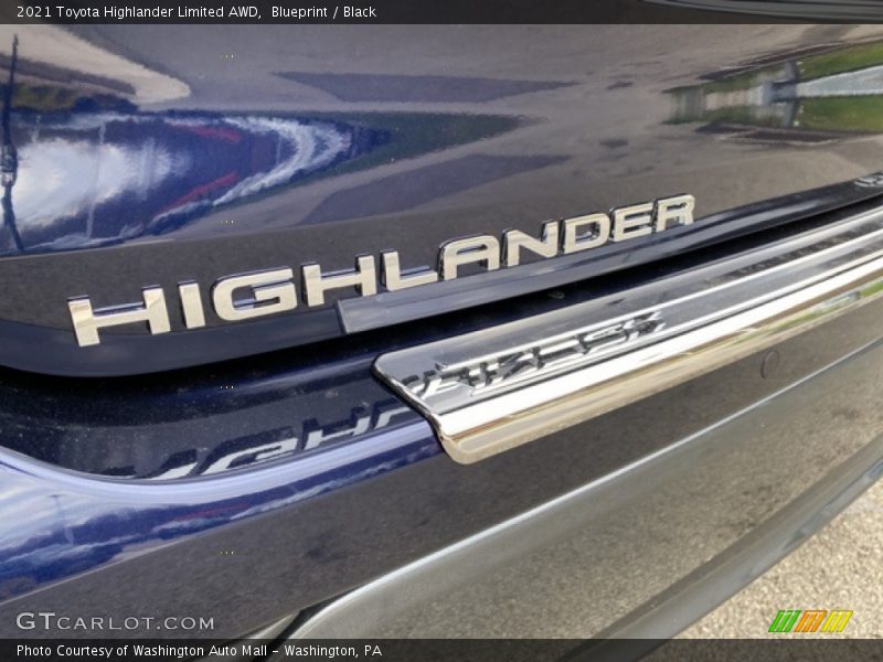 Blueprint / Black 2021 Toyota Highlander Limited AWD