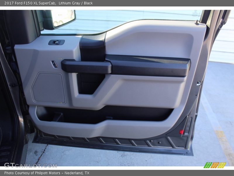 Lithium Gray / Black 2017 Ford F150 XL SuperCab