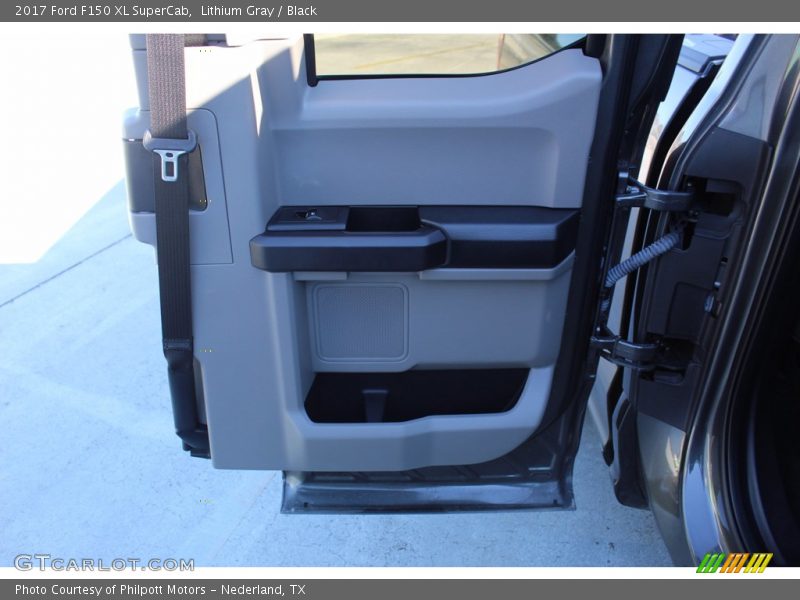 Lithium Gray / Black 2017 Ford F150 XL SuperCab