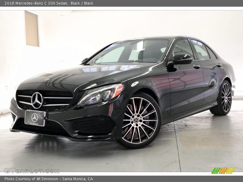 Black / Black 2018 Mercedes-Benz C 300 Sedan