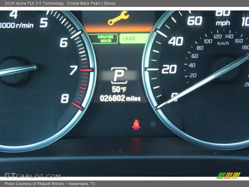 Crystal Black Pearl / Ebony 2016 Acura TLX 3.5 Technology