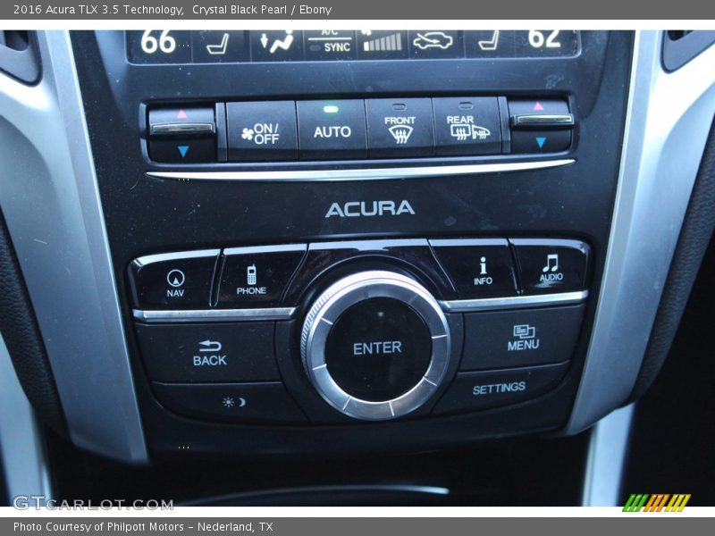 Crystal Black Pearl / Ebony 2016 Acura TLX 3.5 Technology