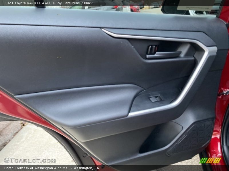 Ruby Flare Pearl / Black 2021 Toyota RAV4 LE AWD
