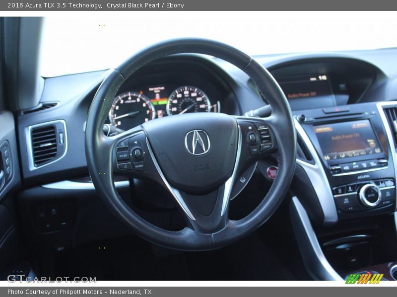 Crystal Black Pearl / Ebony 2016 Acura TLX 3.5 Technology