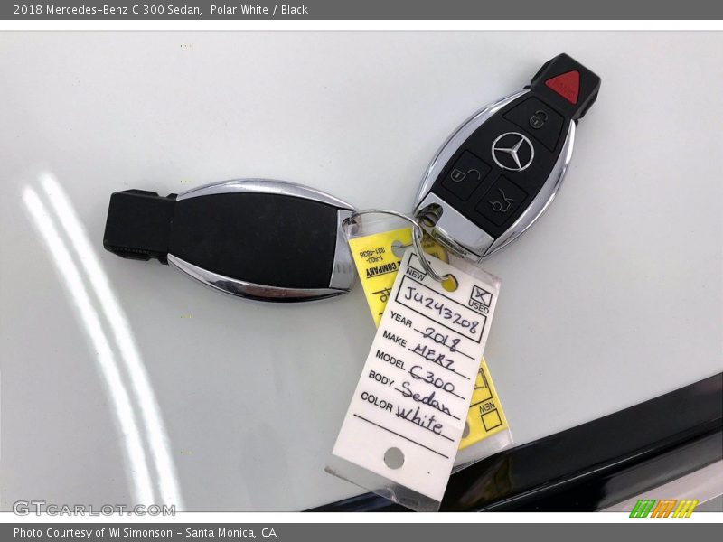 Polar White / Black 2018 Mercedes-Benz C 300 Sedan