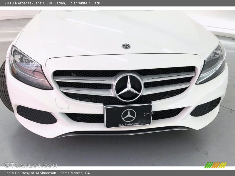 Polar White / Black 2018 Mercedes-Benz C 300 Sedan