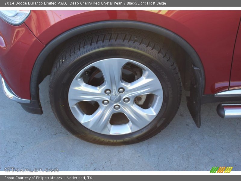 Deep Cherry Red Crystal Pearl / Black/Light Frost Beige 2014 Dodge Durango Limited AWD