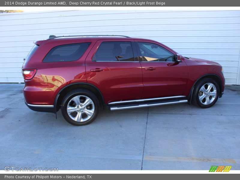 Deep Cherry Red Crystal Pearl / Black/Light Frost Beige 2014 Dodge Durango Limited AWD