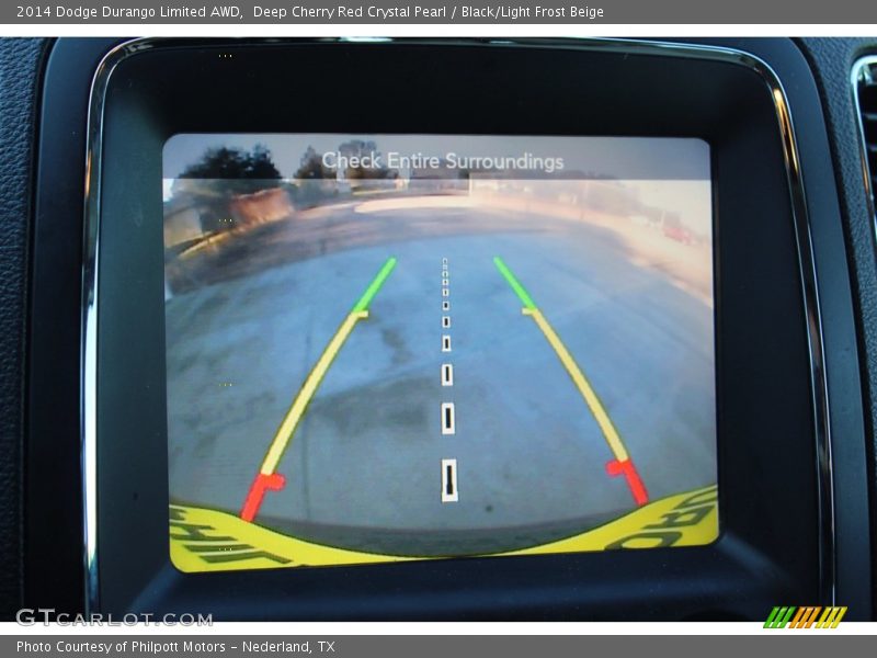 Deep Cherry Red Crystal Pearl / Black/Light Frost Beige 2014 Dodge Durango Limited AWD