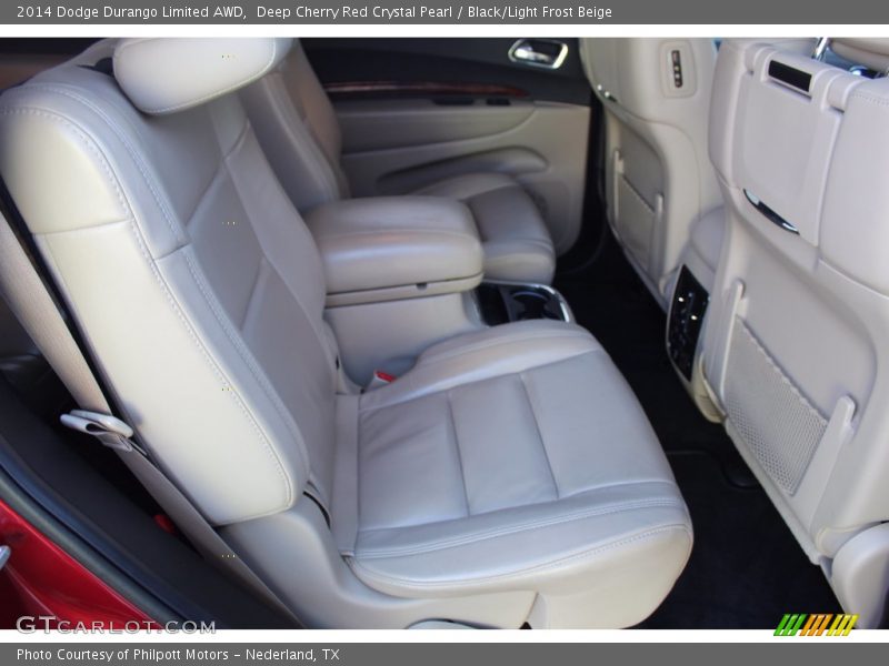 Deep Cherry Red Crystal Pearl / Black/Light Frost Beige 2014 Dodge Durango Limited AWD