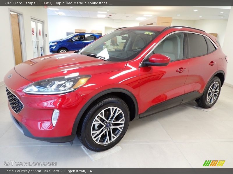 Rapid Red Metallic / Sandstone 2020 Ford Escape SEL 4WD