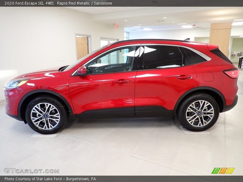 Rapid Red Metallic / Sandstone 2020 Ford Escape SEL 4WD