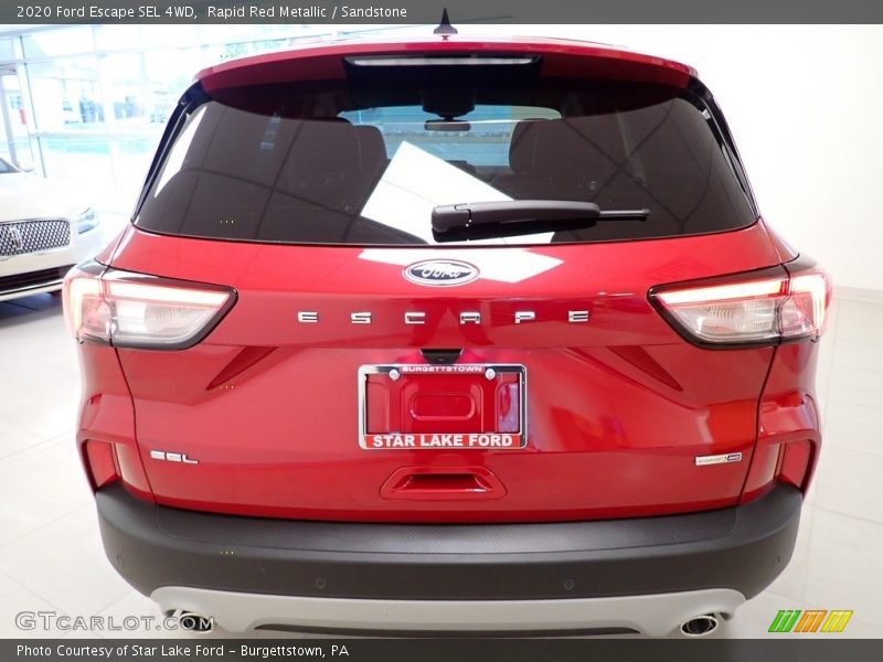 Rapid Red Metallic / Sandstone 2020 Ford Escape SEL 4WD