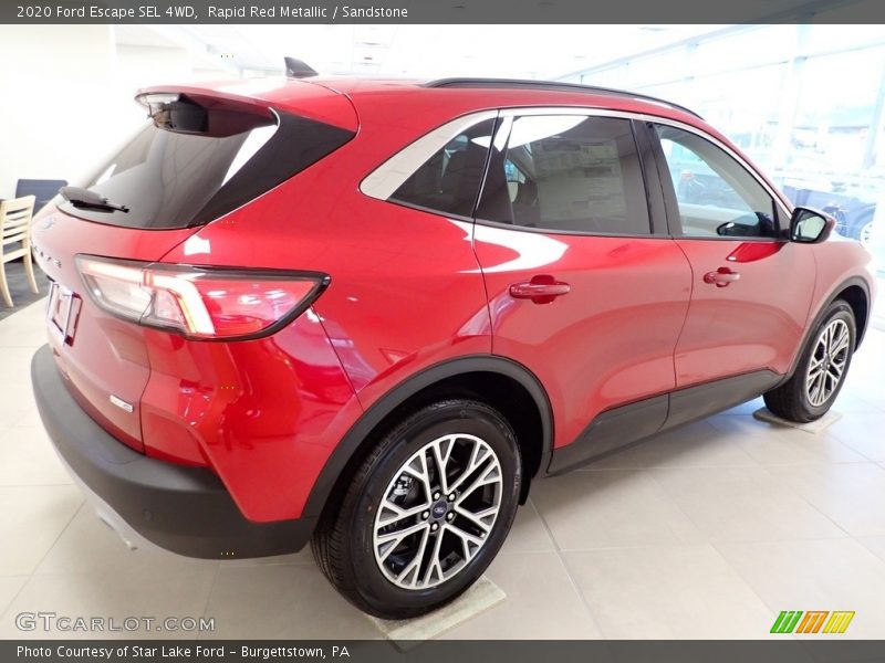 Rapid Red Metallic / Sandstone 2020 Ford Escape SEL 4WD