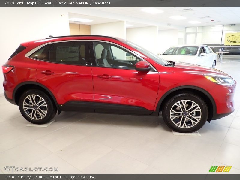 Rapid Red Metallic / Sandstone 2020 Ford Escape SEL 4WD