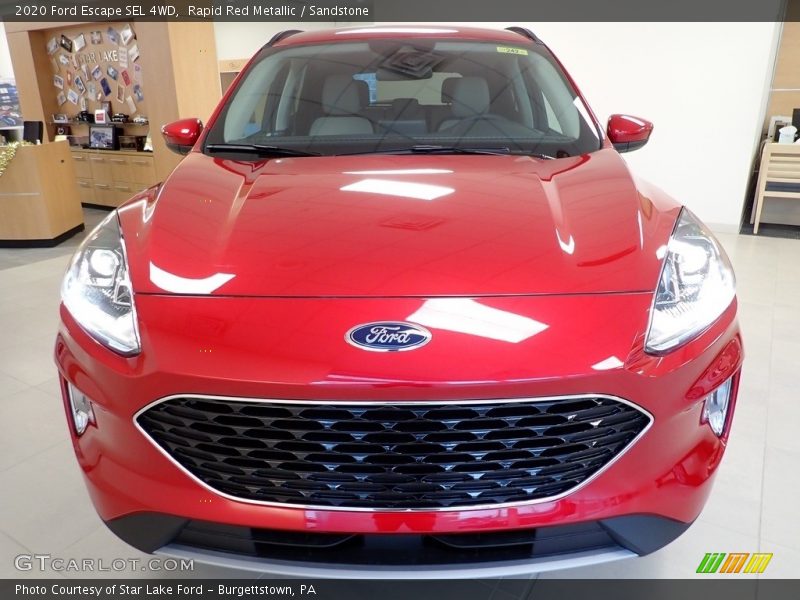 Rapid Red Metallic / Sandstone 2020 Ford Escape SEL 4WD