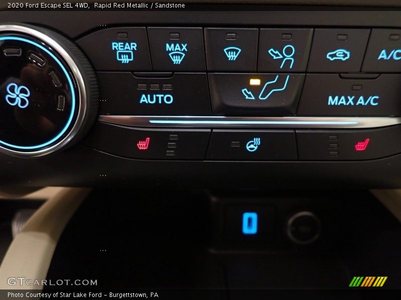 Rapid Red Metallic / Sandstone 2020 Ford Escape SEL 4WD