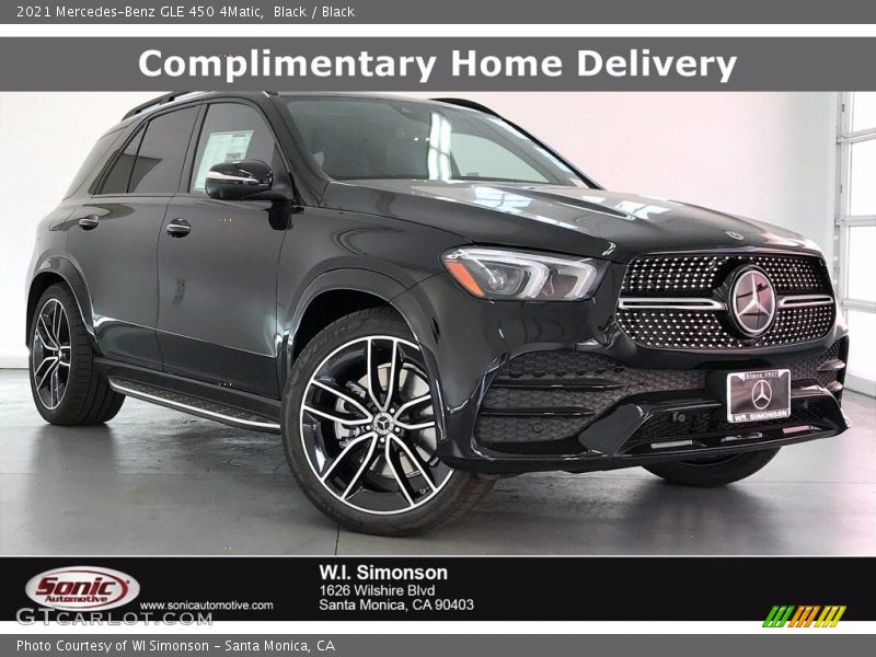 Black / Black 2021 Mercedes-Benz GLE 450 4Matic