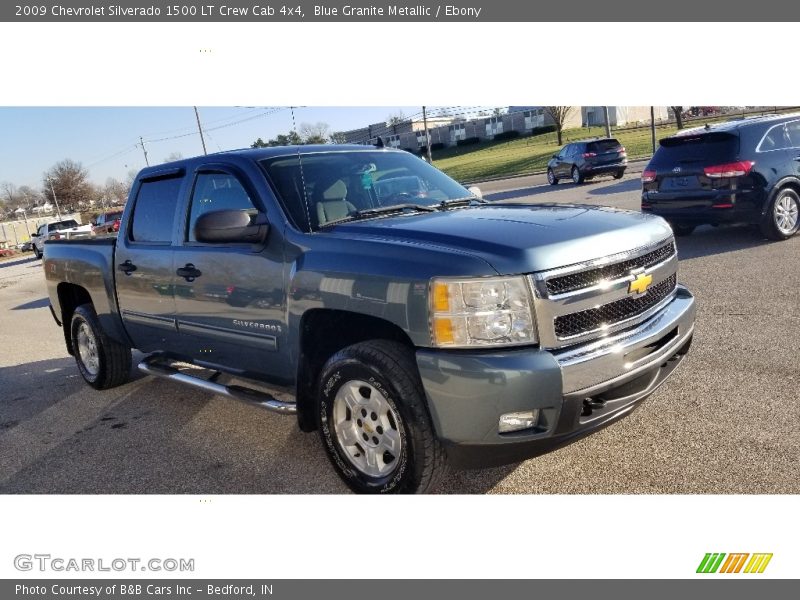 Blue Granite Metallic / Ebony 2009 Chevrolet Silverado 1500 LT Crew Cab 4x4