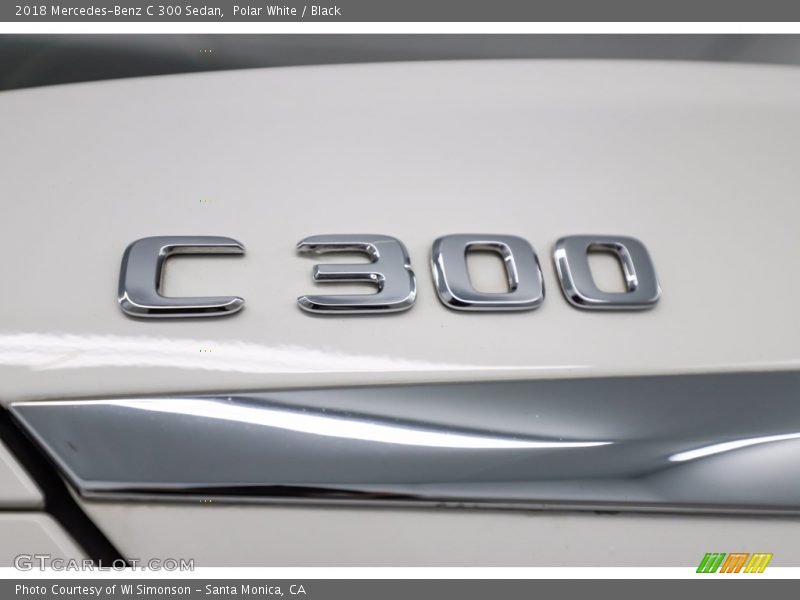 Polar White / Black 2018 Mercedes-Benz C 300 Sedan